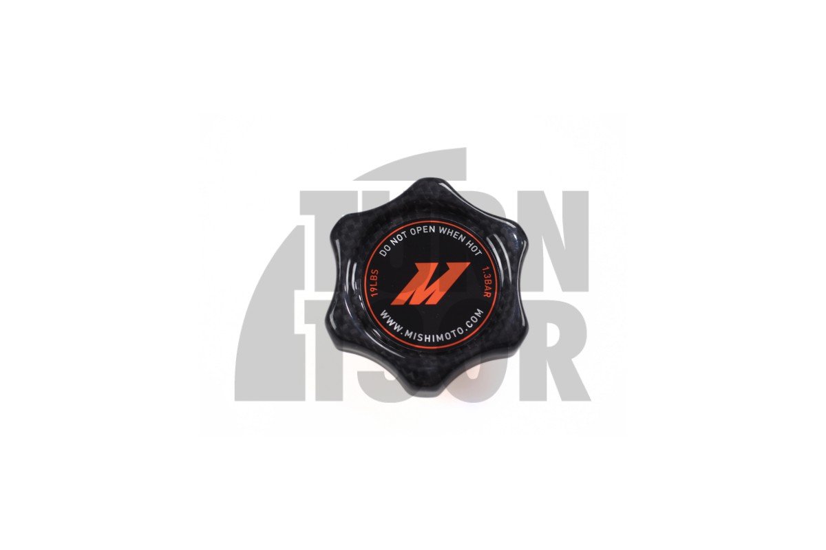 1,3 bares negro o de fibra de carbono tapa del radiador Mishimoto 1,3 bares negro o de fibra de carbono tapa del radiador Mishimoto