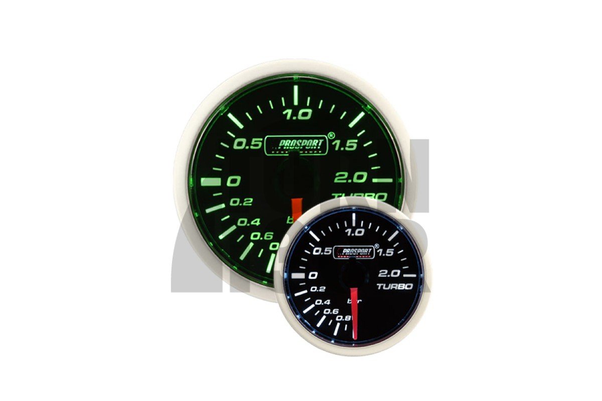 Manómetro mecánico de 52 mm verde / blanco Prosport Manómetro mecánico de 52 mm verde / blanco Prosport