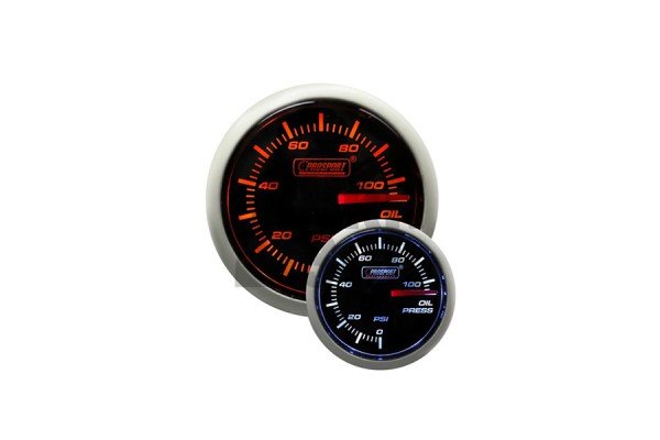 Manómetro de presión de aceite de 52 mm Prosport