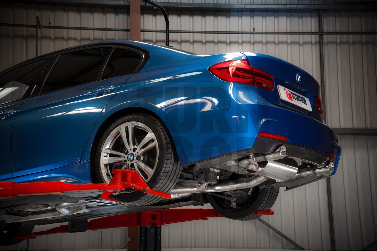 BMW 340i F30 / 440i F3x - sin GPF Escape Scorpion Catback BMW 340i F30 / 440i F3x - sin GPF Escape Scorpion Catback