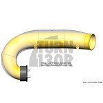 Tubo de entrada de turbo Eventuri de fibra de carbono para Honda Civic Type R FK2 Tubo de entrada de turbo Eventuri de fibra de carbono para Honda Civic Type R FK2