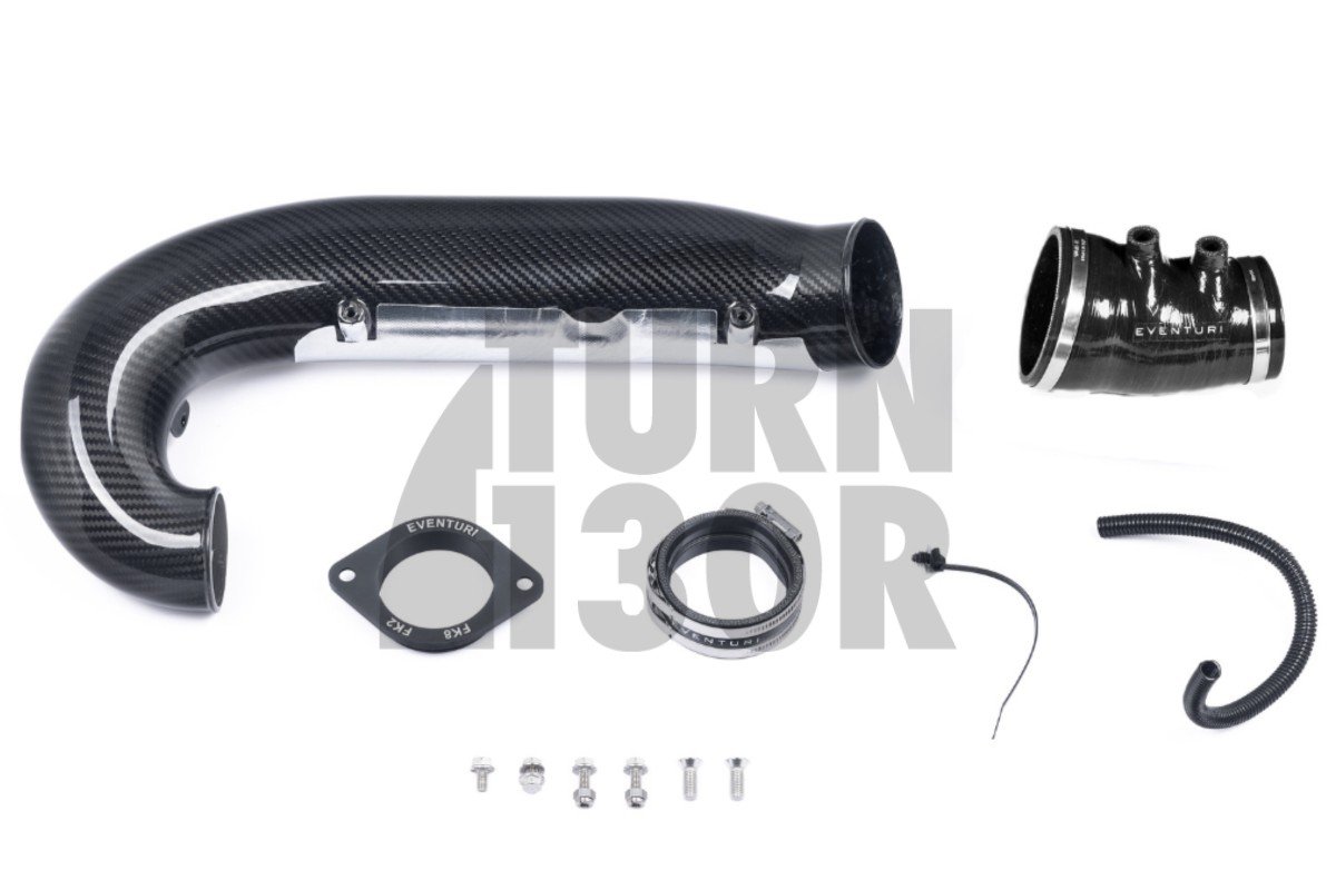Tubo de entrada de turbo Eventuri de fibra de carbono para Honda Civic Type R FK2 Tubo de entrada de turbo Eventuri de fibra de carbono para Honda Civic Type R FK2