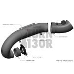 Tubo de entrada de turbo Eventuri de fibra de carbono para Honda Civic Type R FK2 Tubo de entrada de turbo Eventuri de fibra de carbono para Honda Civic Type R FK2