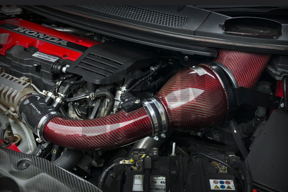 Eventuri V2 de fibra de carbono de admisión para Honda Civic Type R FK2 Eventuri V2 de fibra de carbono de admisión para Honda Civic Type R FK2