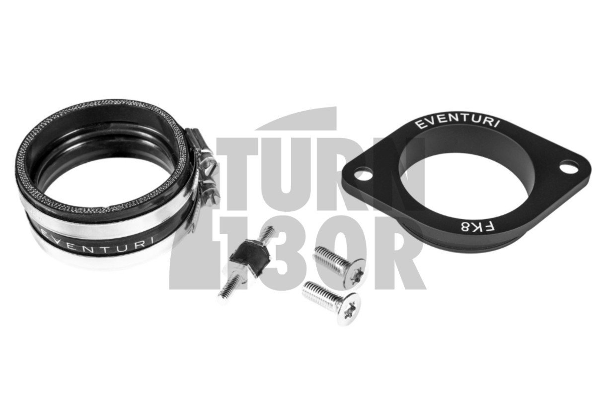 Eventuri Tubo de entrada de turbo de fibra de carbono para Honda Civic Type R FK8 Eventuri Tubo de entrada de turbo de fibra de carbono para Honda Civic Type R FK8