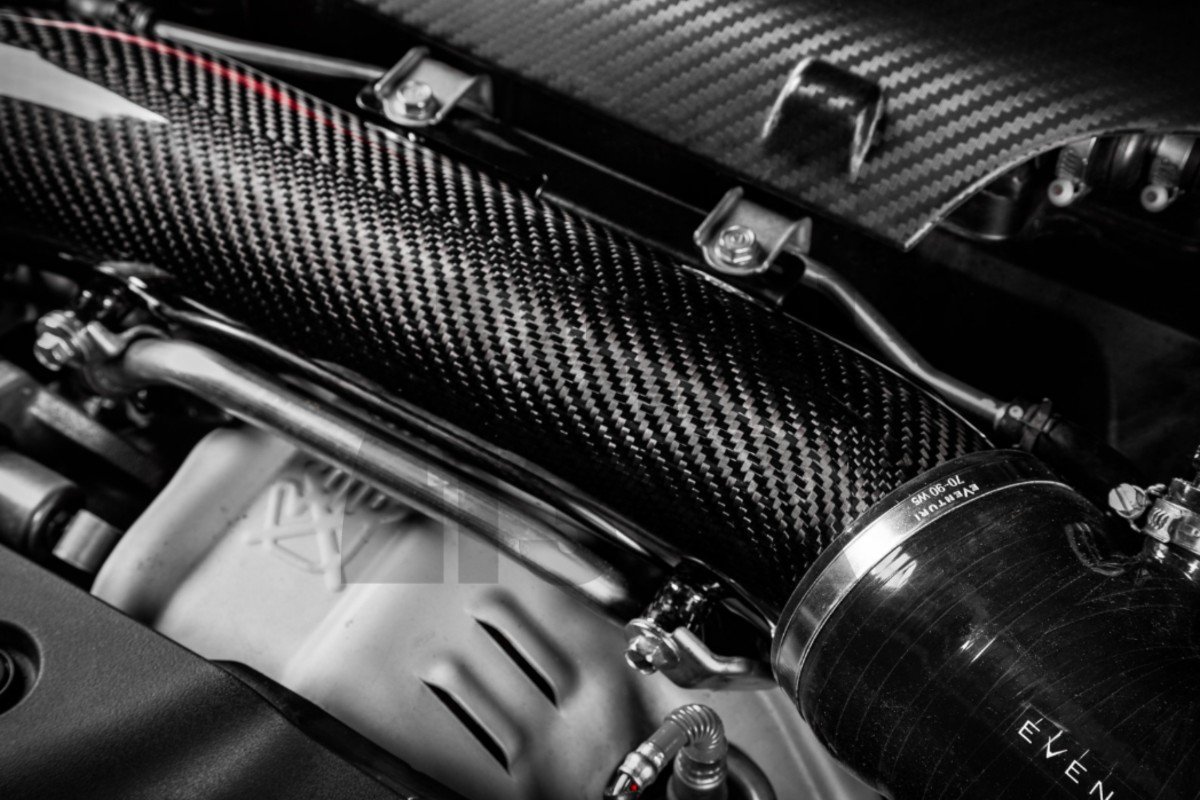 Eventuri Tubo de entrada de turbo de fibra de carbono para Honda Civic Type R FK8 Eventuri Tubo de entrada de turbo de fibra de carbono para Honda Civic Type R FK8