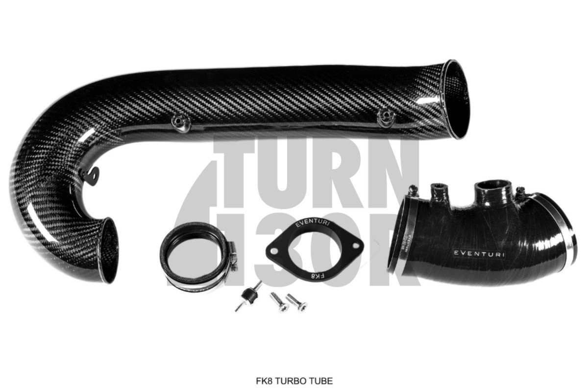 Eventuri Tubo de entrada de turbo de fibra de carbono para Honda Civic Type R FK8 Eventuri Tubo de entrada de turbo de fibra de carbono para Honda Civic Type R FK8