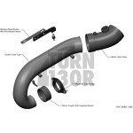 Eventuri Tubo de entrada de turbo de fibra de carbono para Honda Civic Type R FK8 Eventuri Tubo de entrada de turbo de fibra de carbono para Honda Civic Type R FK8