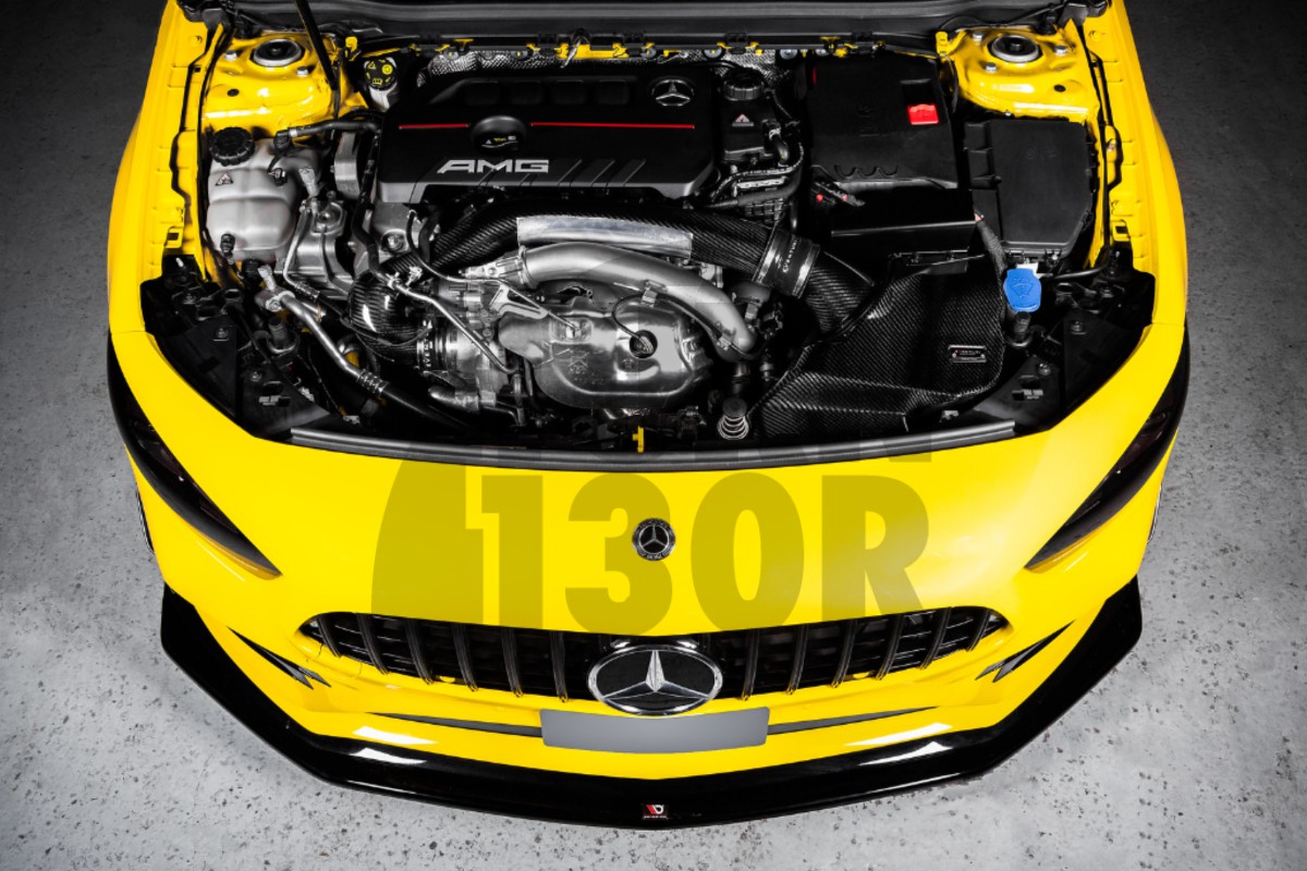 Eventuri Tubo de entrada de turbo de fibra de carbono para Mercedes Benz A35 AMG W177 Eventuri Tubo de entrada de turbo de fibra de carbono para Mercedes Benz A35 AMG W177