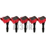 Paquete de bobinas rojo para Audi RS3 8V.5 / 8Y y TTRS 8S 2.5 TFSI APR Paquete de bobinas rojo para Audi RS3 8V.5 / 8Y y TTRS 8S 2.5 TFSI APR