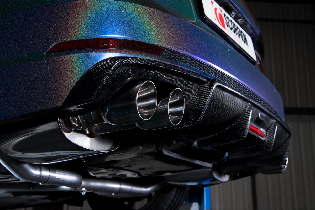 Audi S4 B9 Scorpion Medio Sistema de Escape