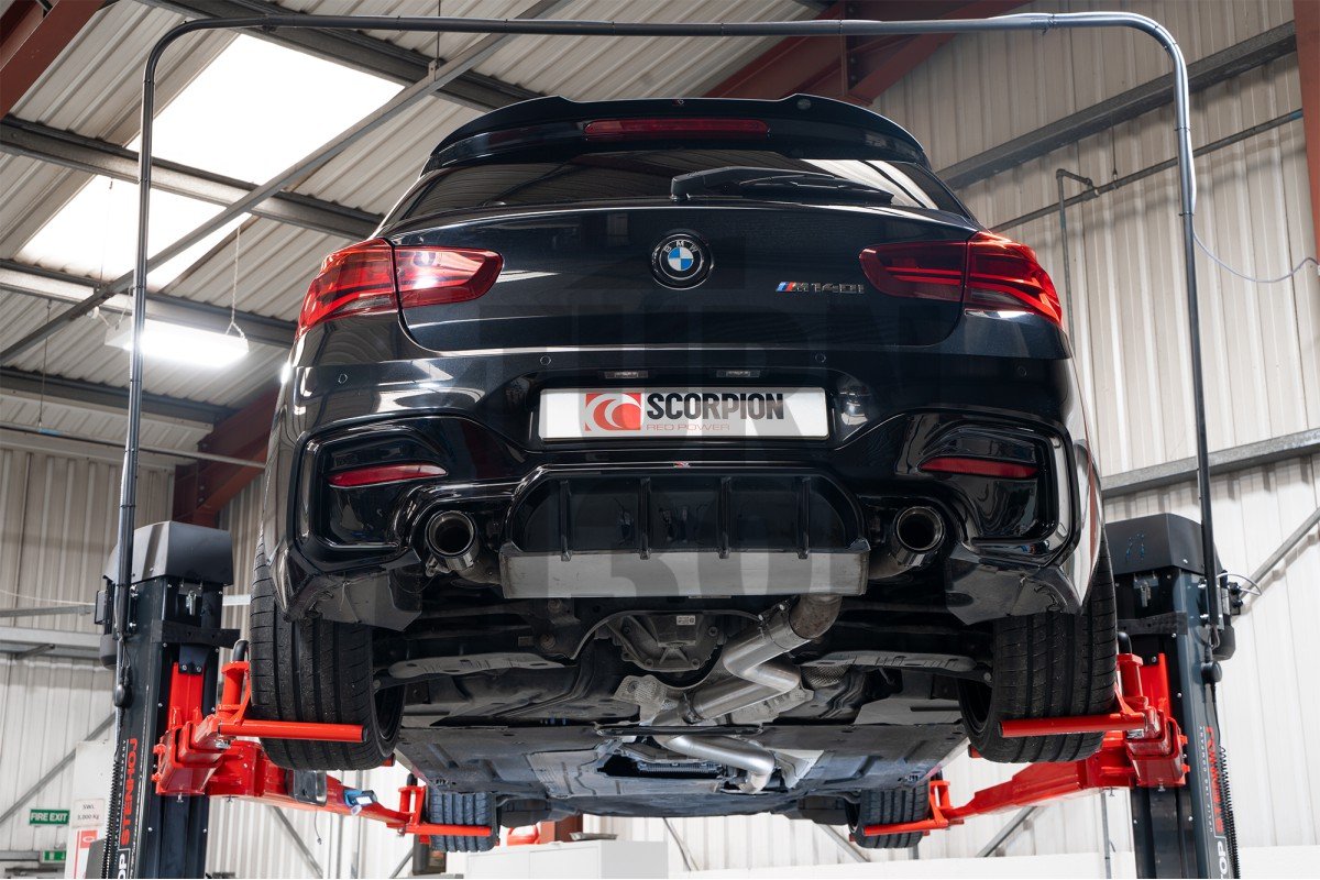 Escape Scorpion Resonador y Supresión GPF para BMW 140i F2x con GPF