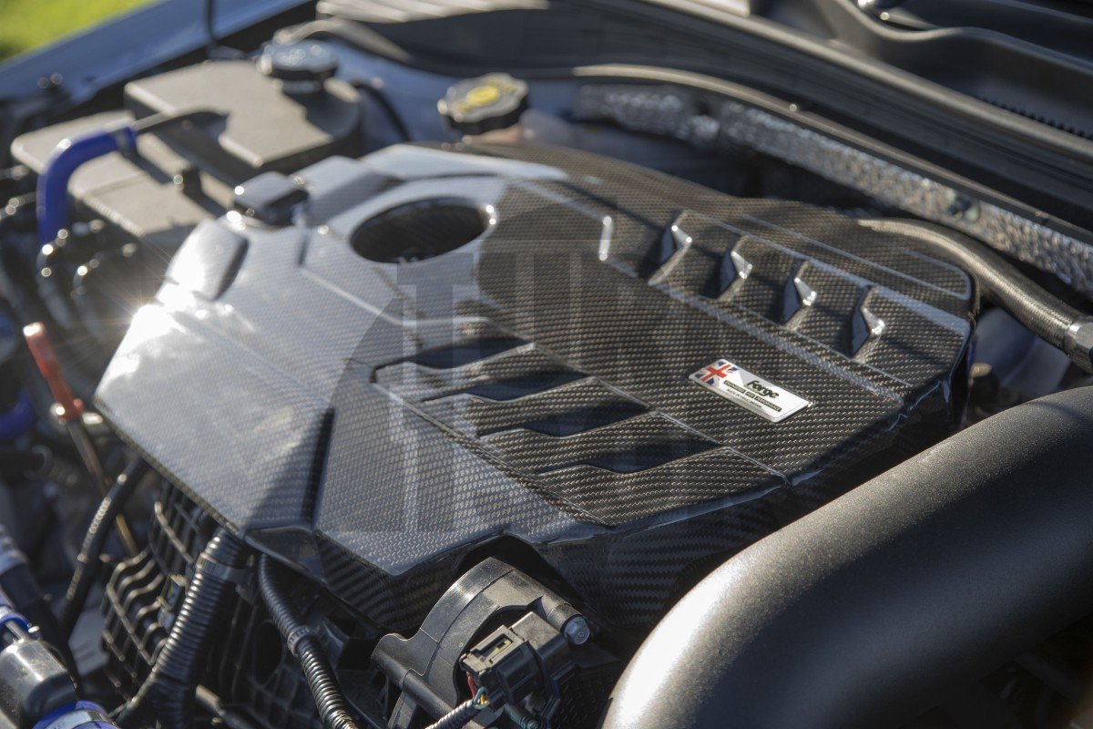 Forja de fibra de carbono cubierta del motor Hyundai I30 N