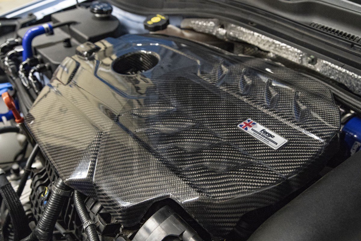 Forja de fibra de carbono cubierta del motor Hyundai I30 N