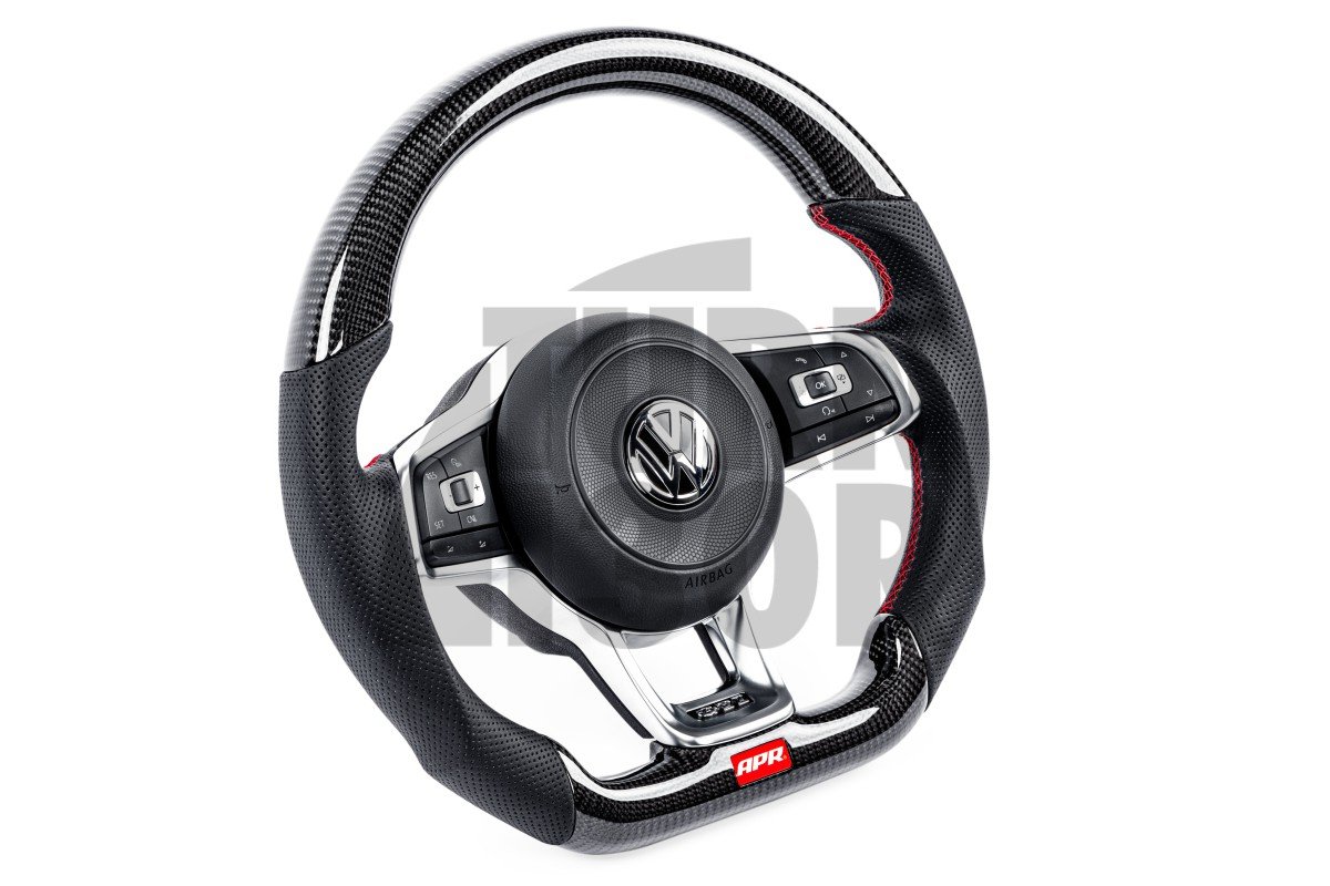 volante de fibra de carbono para Golf 7 GTI / Golf 7 R / Polo GTI / UP GTI / Scirocco FL APR