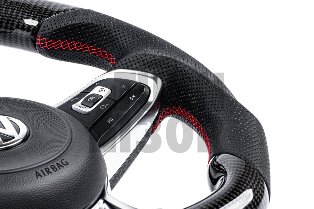 volante de fibra de carbono para Golf 7 GTI / Golf 7 R / Polo GTI / UP GTI / Scirocco FL APR