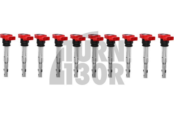Paquetes de bobinas rojos de NGK diseñados para Audi R8 V10 y Lamborghini Huracan