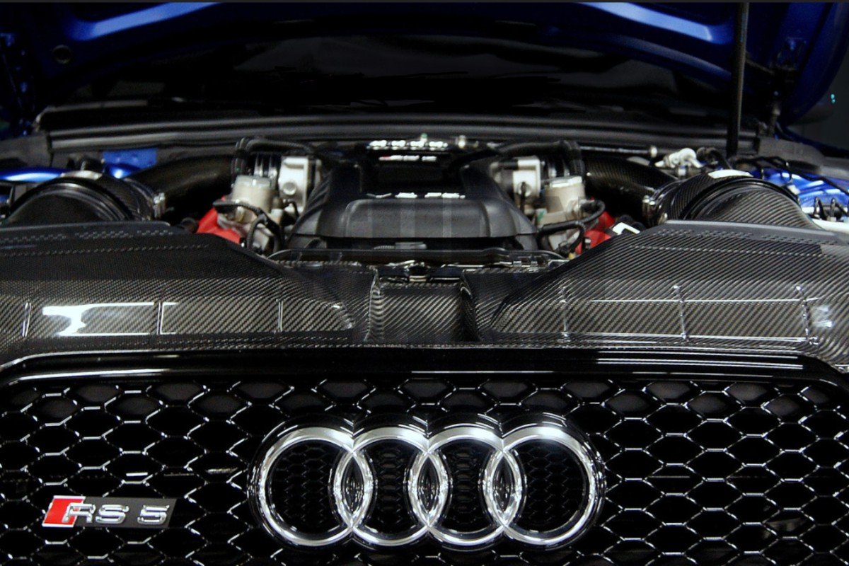 Eventuri de fibra de carbono Slam Panel Cover para Audi RS4 B8