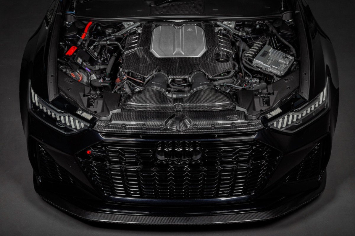 Eventuri Cubierta del motor de fibra de carbono para Audi RS6 C8 / RS7 C8