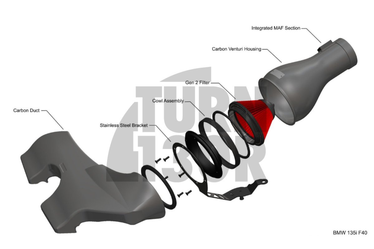 Eventuri Sistema de Admisión de Fibra de Carbono para BMW 135i / 235i F40