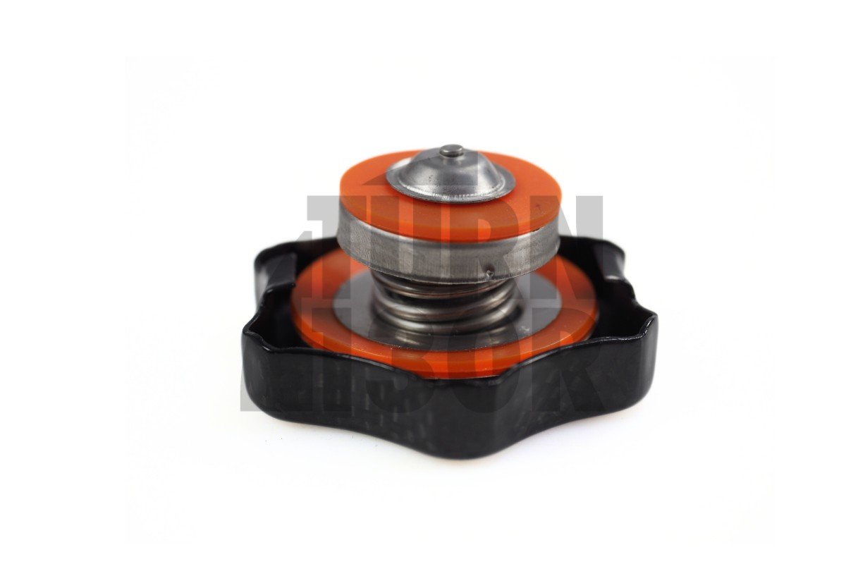 1,3 bares negro o de fibra de carbono tapa del radiador Mishimoto