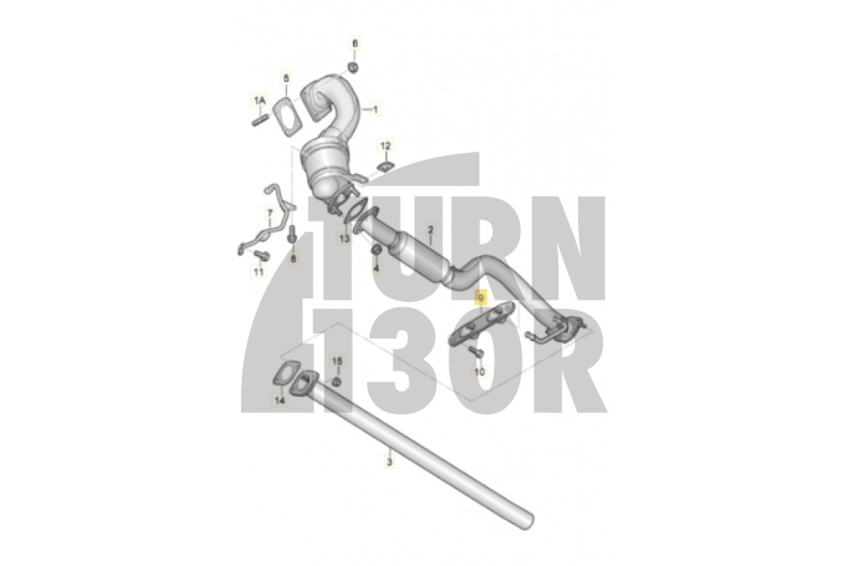 Soporte de tubo de escape para 2.0 TFSI EA113 / EA888.1