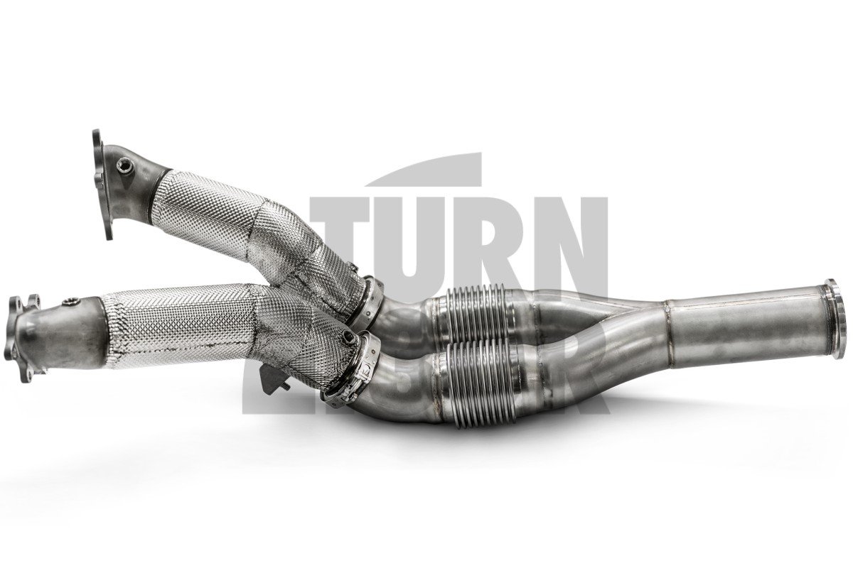 Downpipes Akrapovic Catless para Nissan R35 GTR