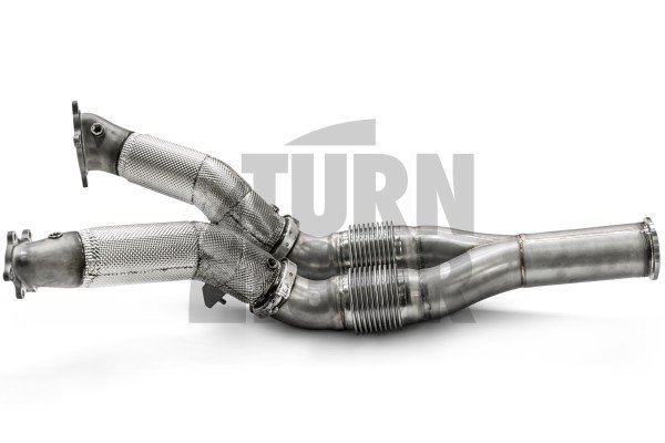 Downpipes Akrapovic Catless para Nissan R35 GTR