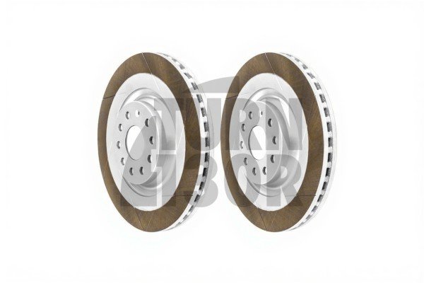 Dixcel FS Slotted Front Brake Discs Golf 5 R32 - Golf 6 R - S3 8P & Leon 2 Cupra 345mm 