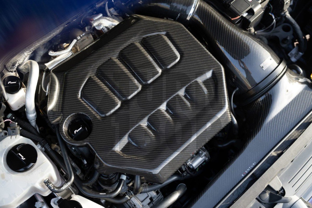 Eventuri Cubierta del motor de fibra de carbono para Golf 8 GTI / Golf 8 R
