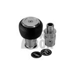 Pomo de la palanca de cambios Leyo Nappa (Manual) (Anodizado plata)
