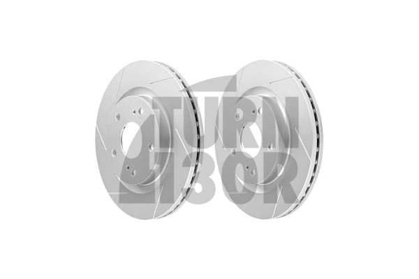 Dixcel SD Slotted Front Brake Discs for Suzuki Swift Sport ZC33S