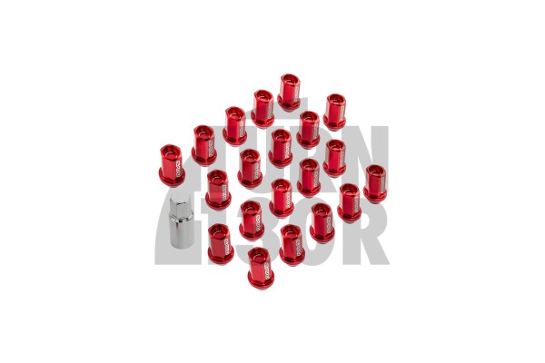 Rays Dura-Lock Wheels Nuts 12x125 / 12x150 / 14x150 in Red - Blue & Black