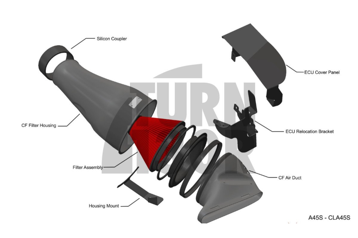 Eventuri Sistema de Admisión de Fibra de Carbono para Mercedes A45 AMG W177 / CLA 45 C118
