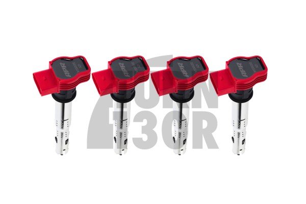 Pack de bobinas rojas para S3 8P / Golf 5 - 6 GTI / Golf 6 R / Leon 2 Cupra 2.0 TFSI EA113 / EA888.1 APR
