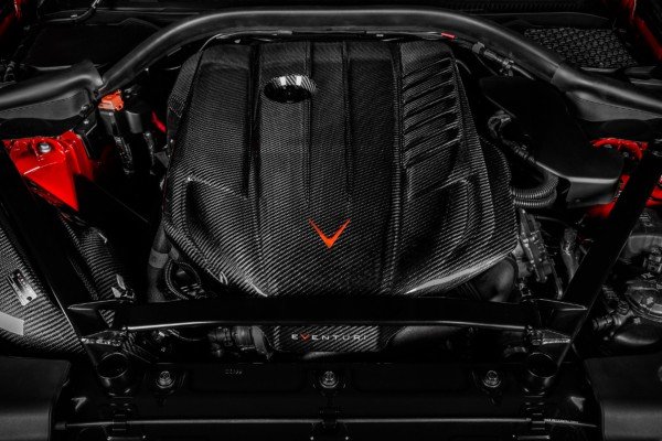 Eventuri Cubierta de motor de fibra de carbono para Toyota Supra GR 3.0 A90 MK5