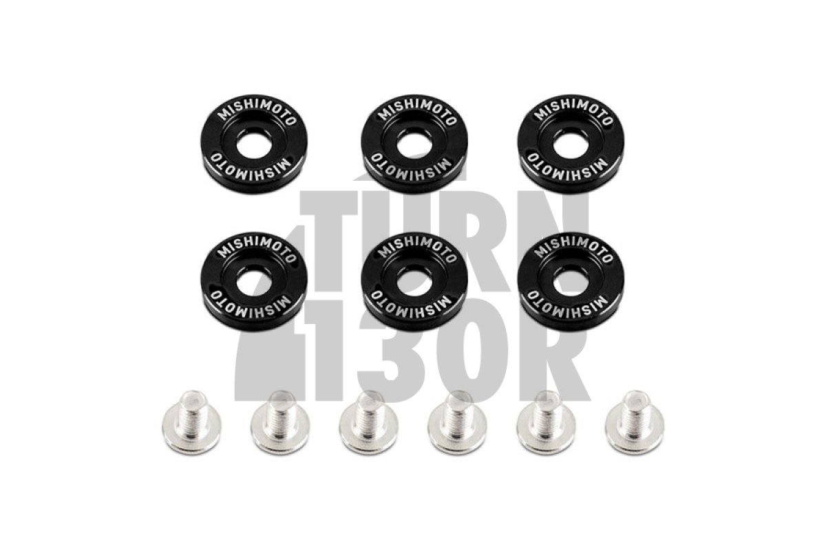 Kit de arandelas de guardabarros anodizadas y pernos M6 Mishimoto