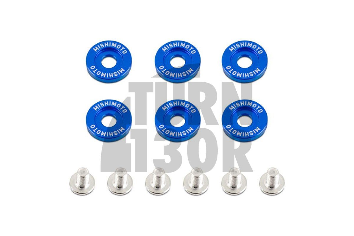 Kit de arandelas de guardabarros anodizadas y pernos M6 Mishimoto