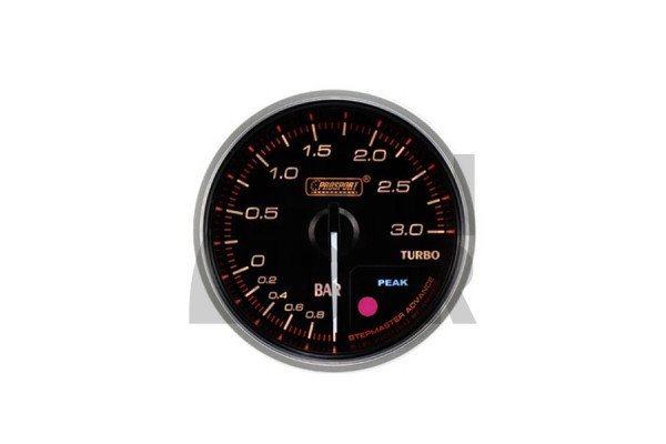 60mm Rojo / Blanco 3 bares Boost Manómetro Prosport Supreme